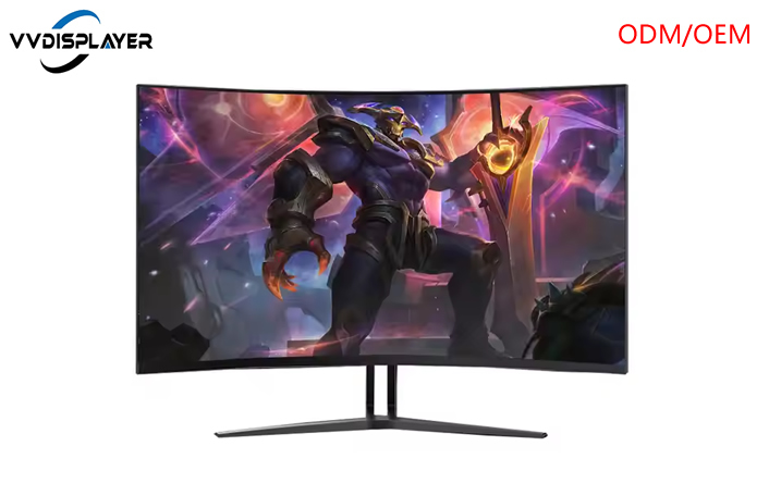 VVDisplayer Custom 27-Inch 165Hz Curved Gaming Monitor with LED Light Bar